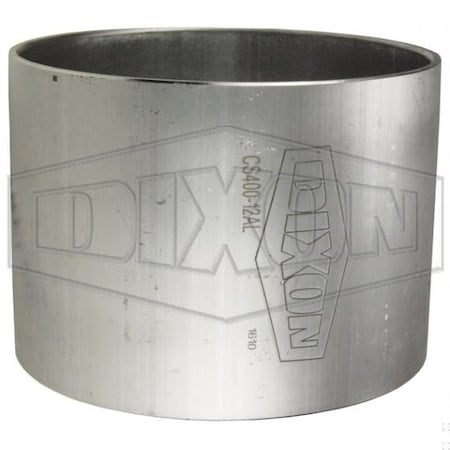 Dixon King Crimp Sleeve, 4-7/8 in ID Nominal, 3-3/4 L x 0.09 in Thick, Aluminum CS400-10AL